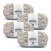 Bernat® Baby Blanket™ #6 Super Bulky Polyester Yarn, Pebble Dot 10.5oz/300g, 220 Yards (4 Pack)