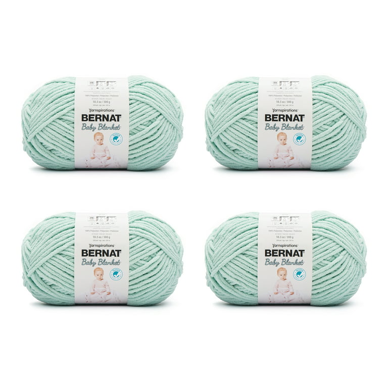 Bernat Baby Blanket Yarn - Big Ball (10.5 oz) - 2 Pack (Seafoam