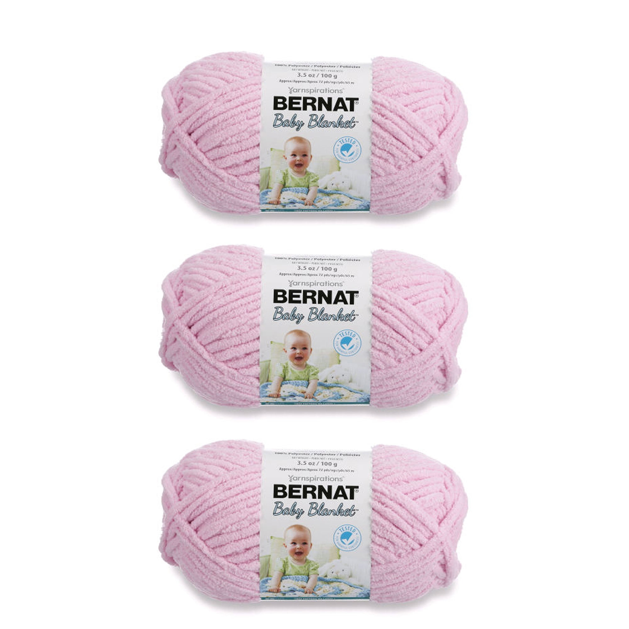 3 Pack Beginners Crochet Yarn, Baby Pink Yarn for Crocheting Knitting  Beginners, Easy-to-See Stitches, Chunky Thick Bulky Cotton Soft Yarn for