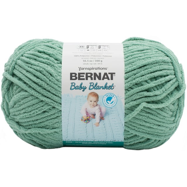Bernat Baby Blanket Big Ball YarnMisty Jungle Green
