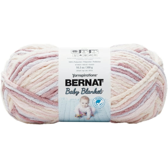Bernat Baby Blanket Yarn Big Ball 300gm RB Kisses
