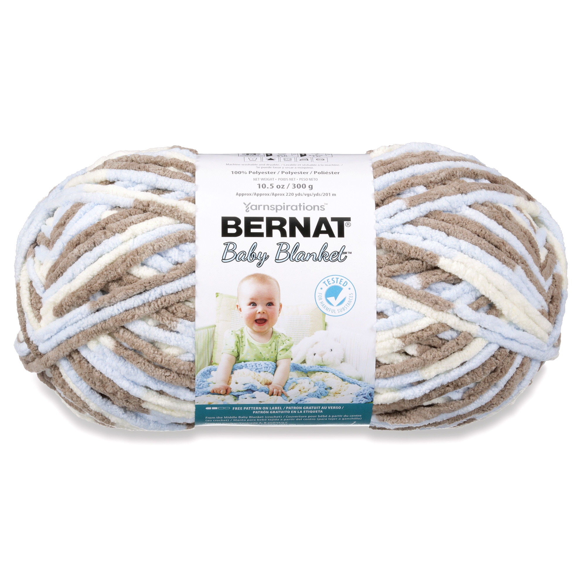 Bernat Baby Velvet Yarn, Sky Blue, 1 Count (Pack of 1)