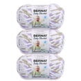 thumbnail image 1 of Bernat Baby Blanket Little Lilac Dove Print Yarn - 3 Pack of 100g/3.5oz - Polyester - 6 Super Bulky - 72 Yards - Knitting/Crochet, 1 of 8