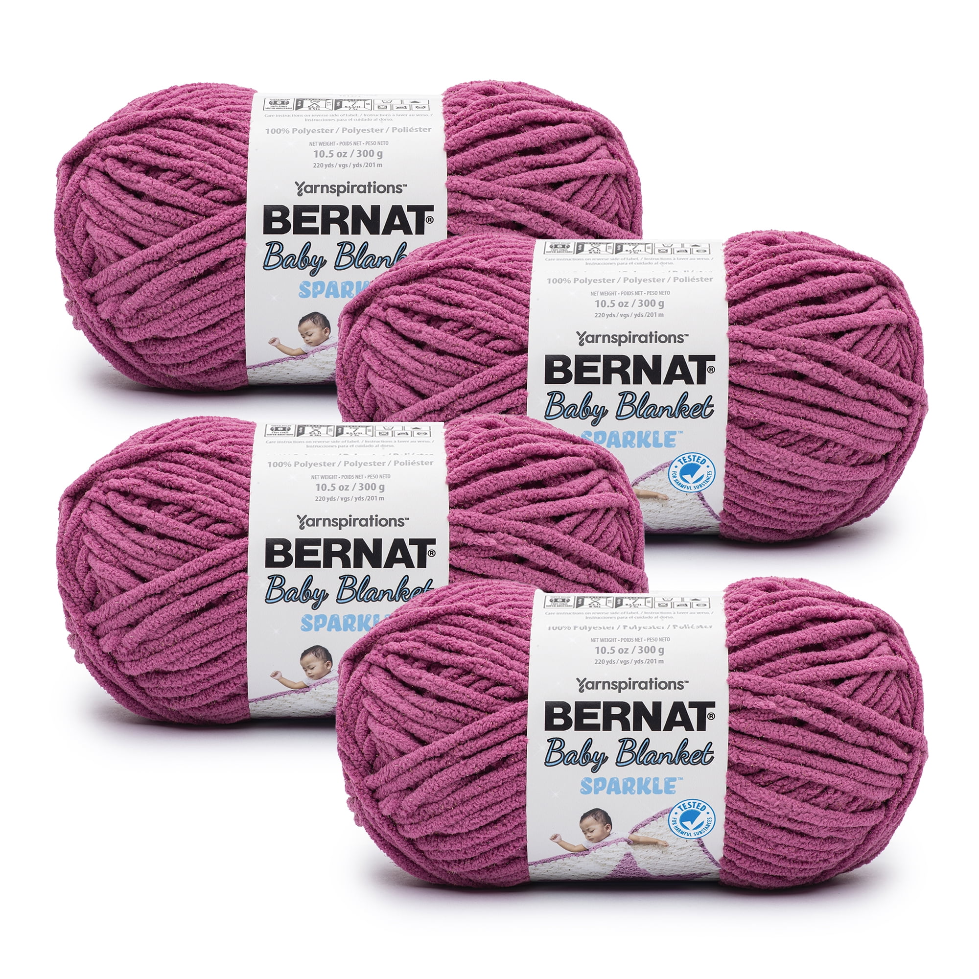 Bernat® Blanket Sparkle™ #6 Super Bulky Polyester Yarn, Lavender