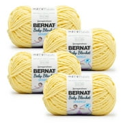 Bernat® Baby Blanket Sparkle™ #6 Super Bulky Polyester Yarn, Sunshine Sparkle 10.5oz/300g, 220 Yards (4 Pack)