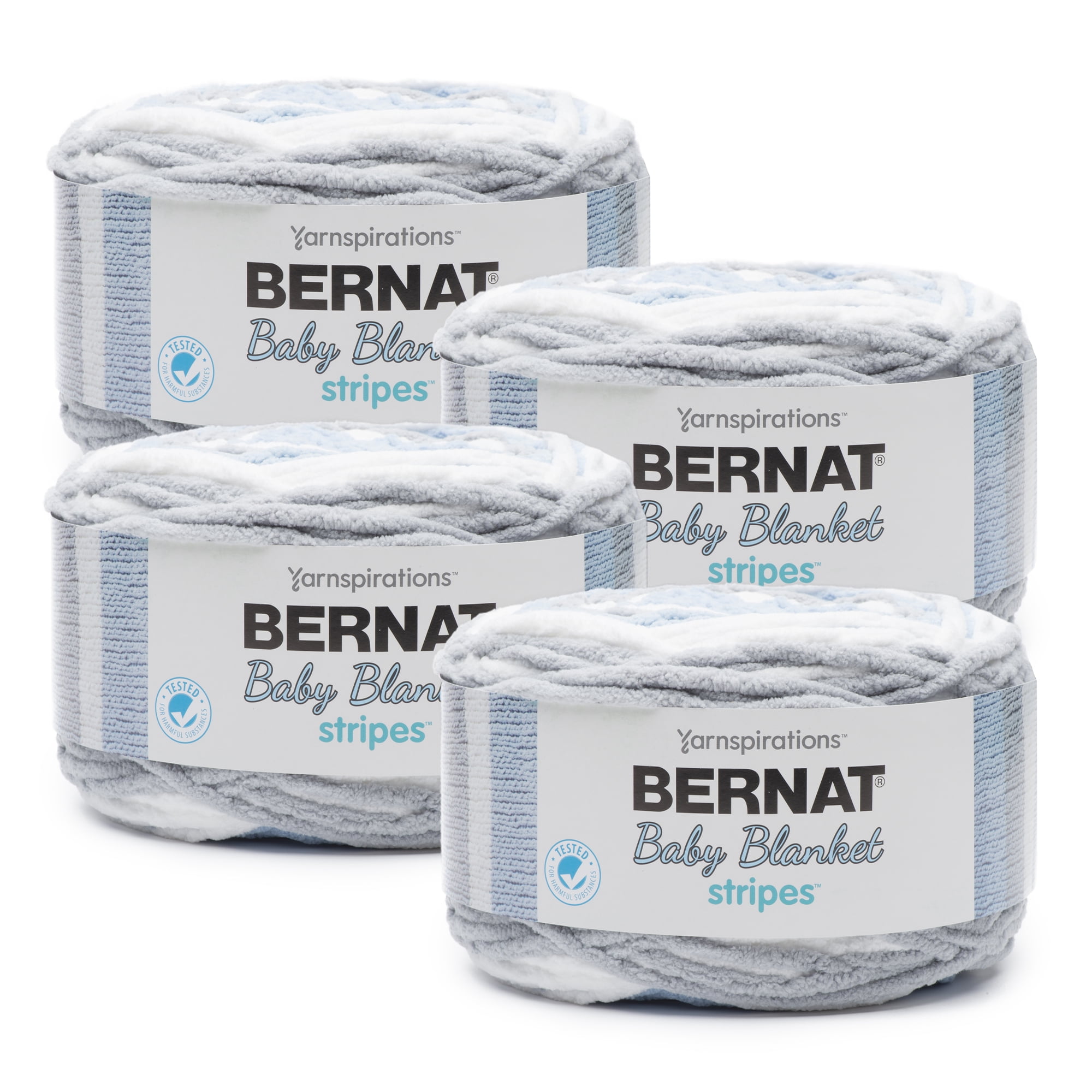 Bernat® Baby Blanket Stripes™ 6 Super Bulky Polyester Yarn, Above The