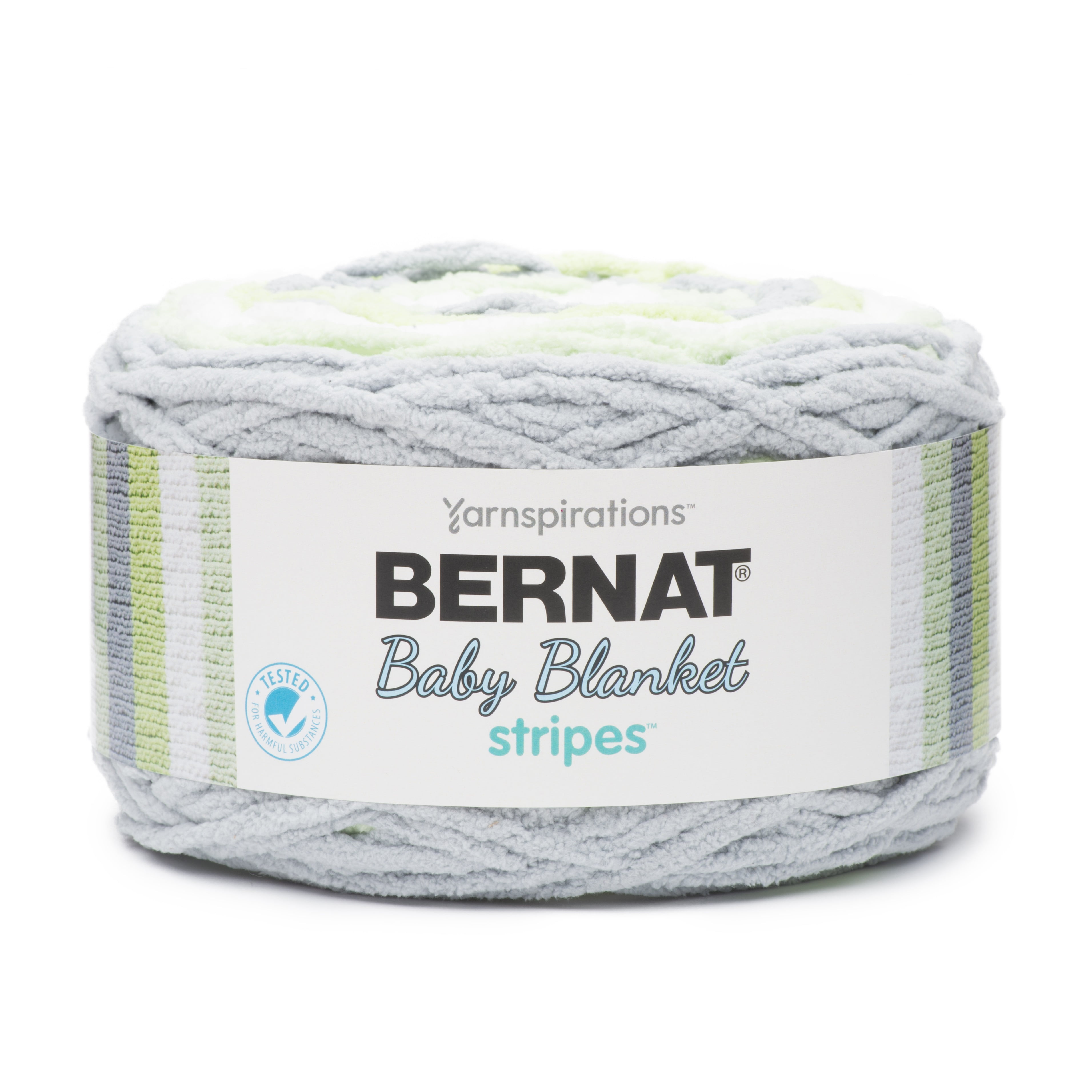 Bernat Baby Blanket Stripes Yarn, Sprouts, 10.5oz(300g), Super Bulky