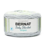 Bernat Baby Blanket Stripes Yarn, Sprouts, 10.5oz(300g), Super Bulky, Polyester