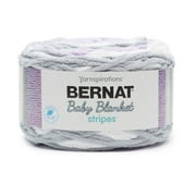 Bernat Baby Blanket Stripes Yarn, Violets, 10.5oz(300g), Super Bulky, Polyester