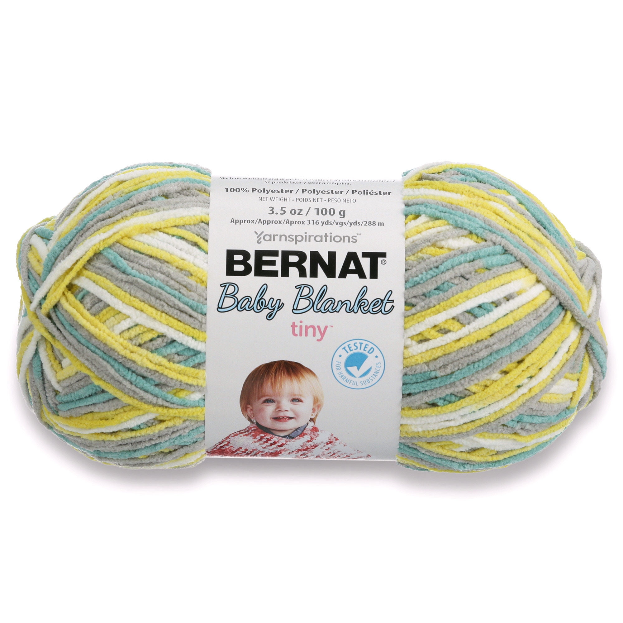 Bernat Baby Blanket Tiny Yarn (100 G/3.5 Oz), Brown Bear