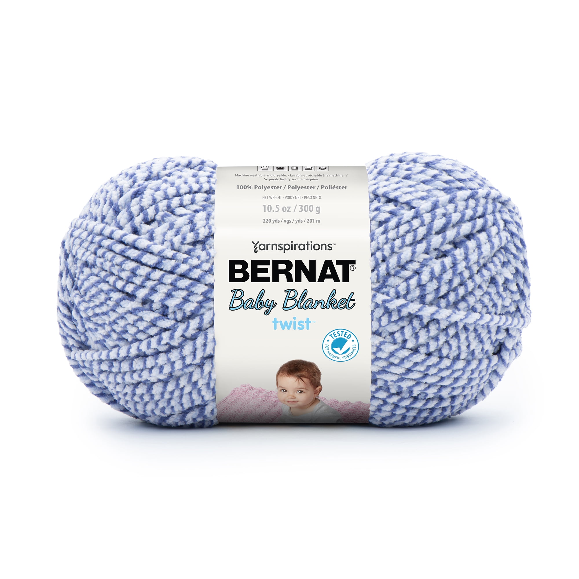 Bernat Baby Blanket Little Sandc Yarn - 2 Pack of 300g/10.5oz