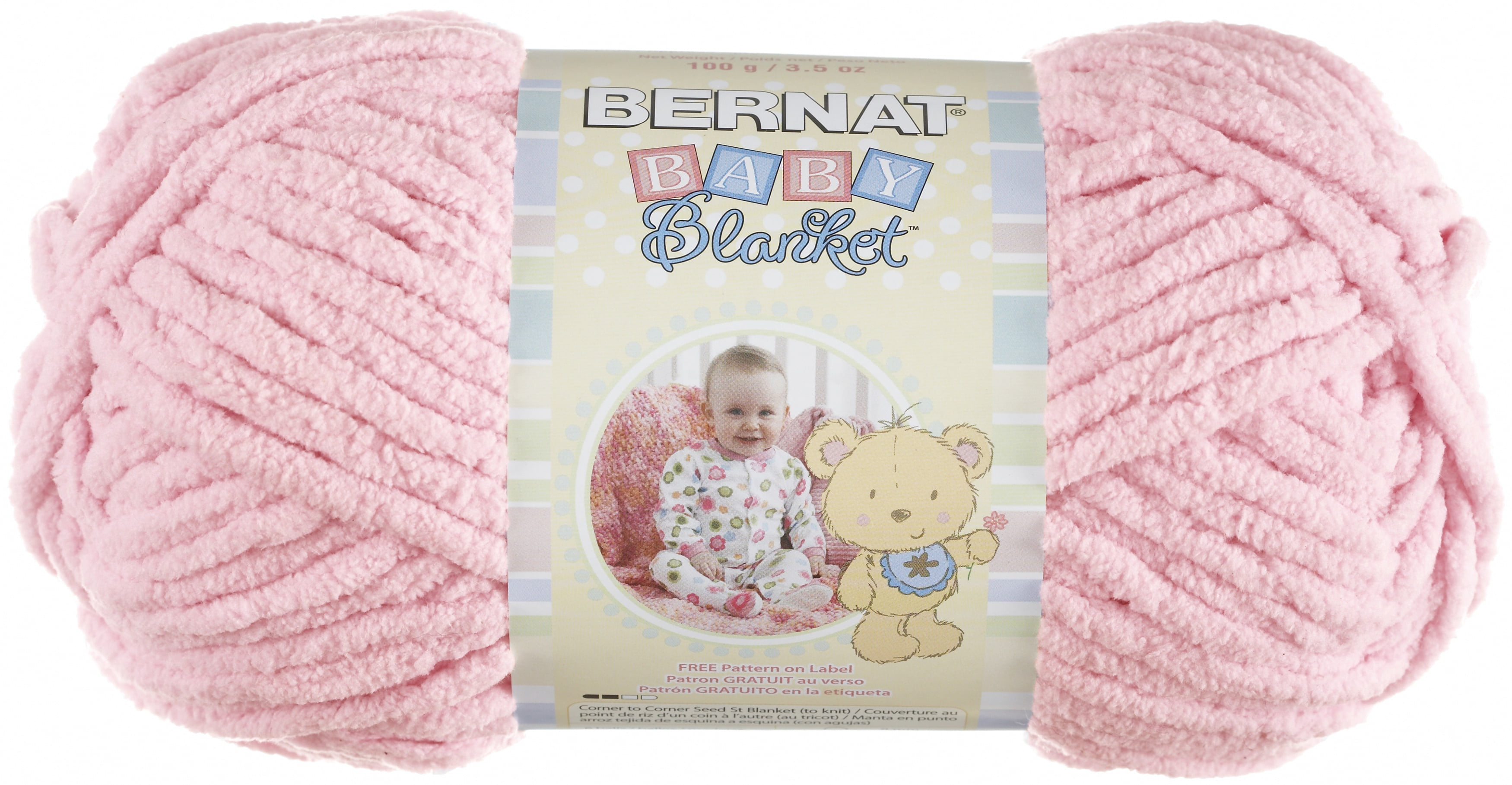 Bernat Baby Blanket Yarn (03200) Baby Pink