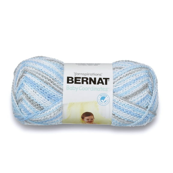 Bernat® Baby Coordinates™ #3 DK Light Worsted, Blended Acrylic Yarn, Dove Boy 4.25oz/120g, 392 Yards
