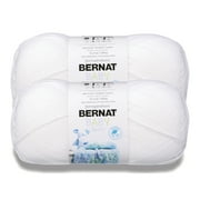 Bernat® Baby Sport™ #3 Light Acrylic Yarn, Baby White 12.3oz/350g, 1256 Yards (2 Pack)