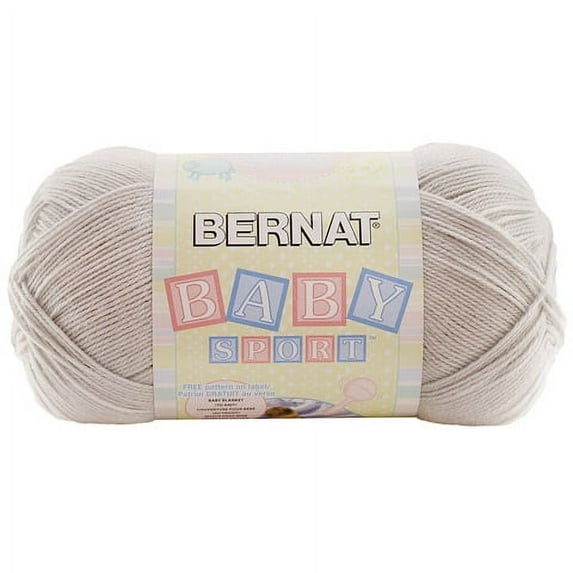 Bernat Baby Sport Yarn: Baby Grey