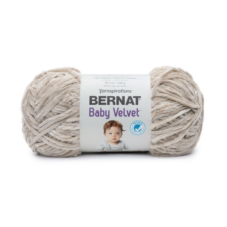 Bernat Baby Velvet 4 Medium Polyester Yarn, Bunny Brown 10.5oz/300g, 492  Yards 