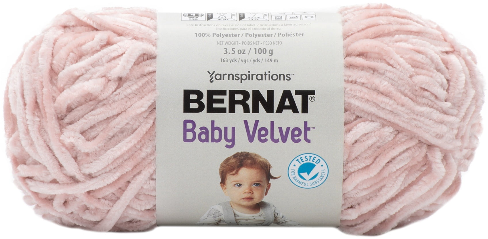 Bernat Baby Velvet Yarn Pale Gray Walmart