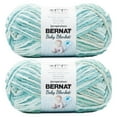 thumbnail image 1 of Bernat® Baby blanket™ #6 Super Bulky Polyester Yarn, Baby blue- green 300g 220Yd (2pk), 1 of 4