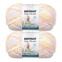 Bernat® Baby blanket™ #6 Super Bulky Polyester Yarn, Pitter patter 10.5oz/300g 220Yd (2pk)