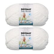 Bernat® Baby blanket™ #6 Super Bulky Polyester Yarn, White 10.5oz/300g 220 Yards (2pk)