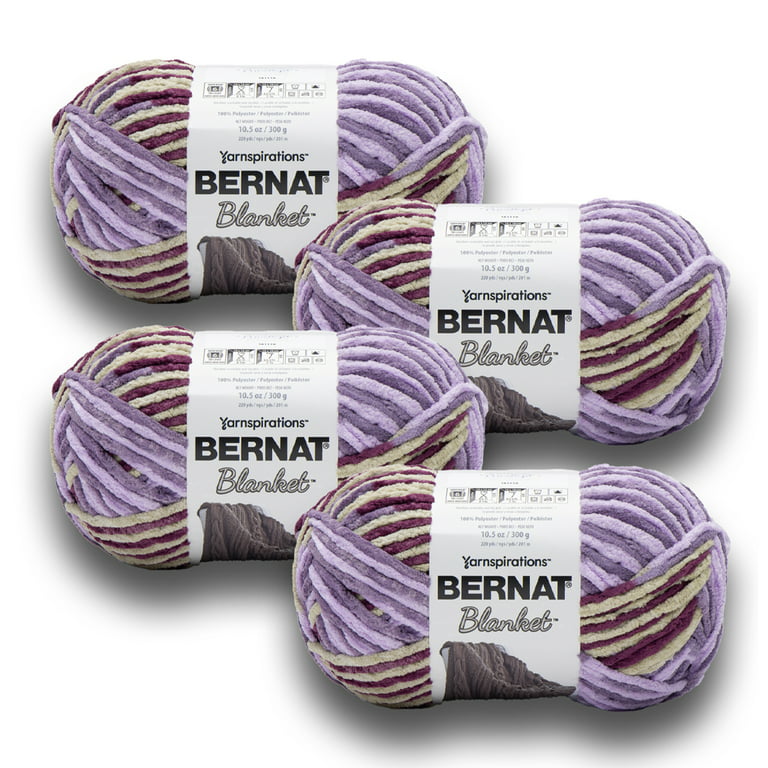 Bernat Blanket Big Ball Yarn - Vintage White, Multipack of 12 - Walmart.com
