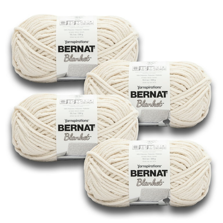 Bernat Blanket #6 Super Bulky Polyester Yarn, South Seas 10.5oz/300g, 220 Yards (4 Pack)