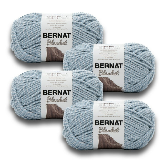 Bernat® Blanket™ 6 Super Bulky Polyester Yarn, Blue Fog Twist 10.5oz