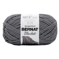 Bernat® Blanket™ #6 Super Bulky Polyester Yarn, Dark Gray 10.5oz/300g, 220 Yards