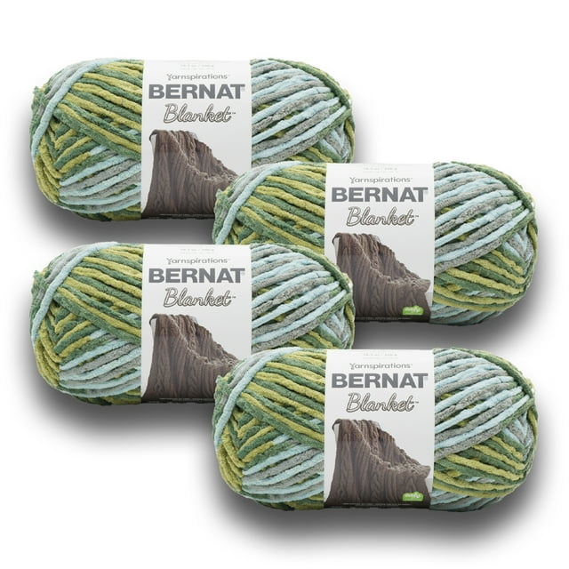 Bernat® Blanket™ 6 Super Bulky Polyester Yarn, Forest Sage 10.5oz/300g