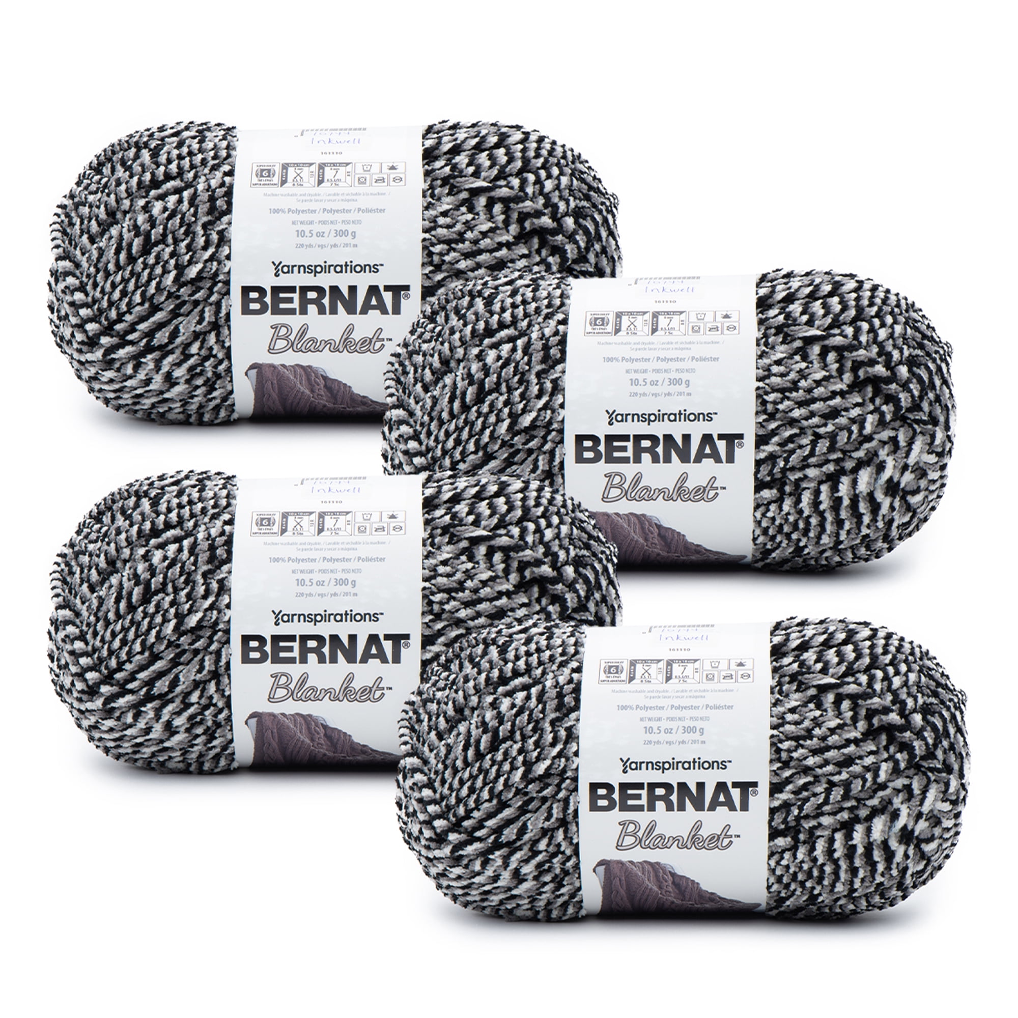 Bernat® Blanket™ 6 Super Bulky Polyester Yarn, Inkwell 10.5oz/300g