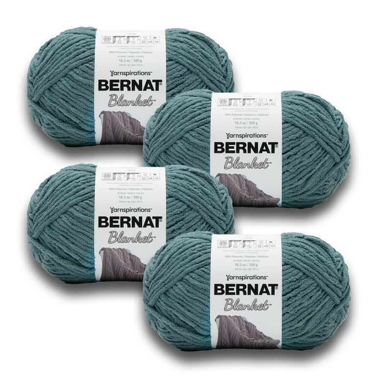 Bernat® Blanket™ #6 Super Bulky Polyester Yarn, Lagoon 10.5oz/300g