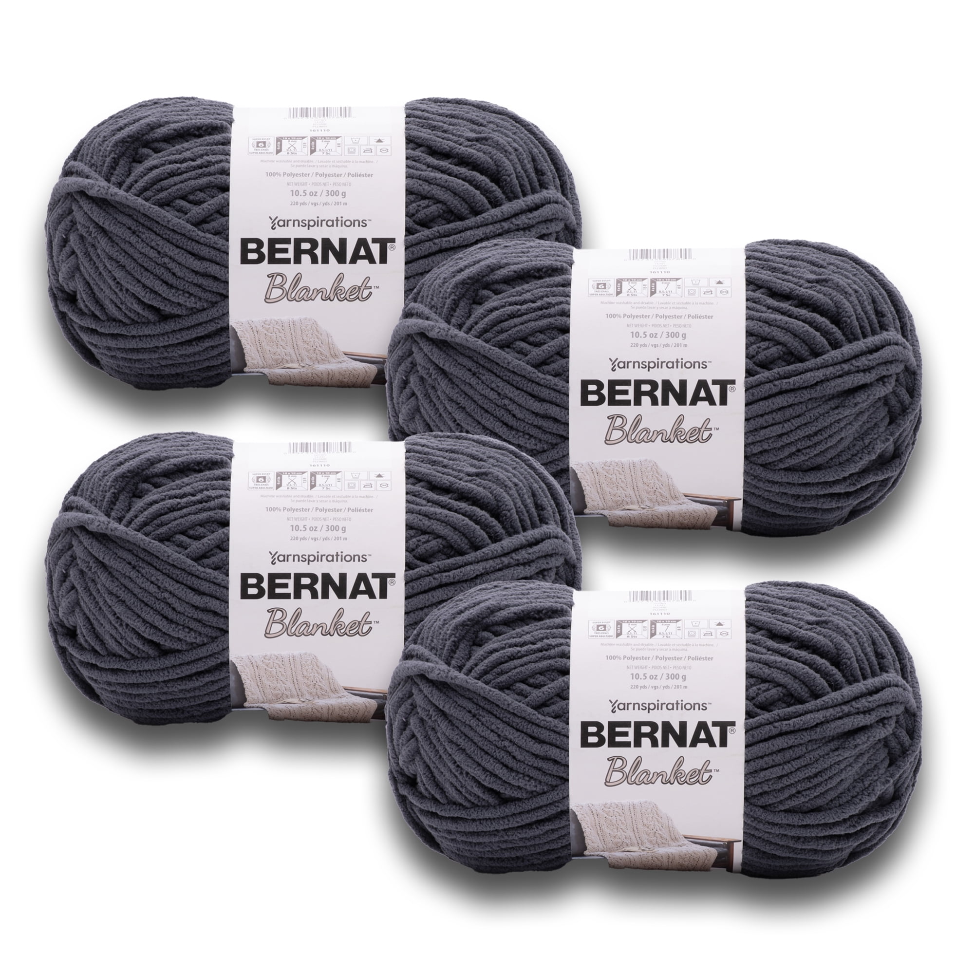 Yarnspirations Bernat Velvet, 100% Polyester Bulky Yarn, 10.5 Ounces Or 300  Gram