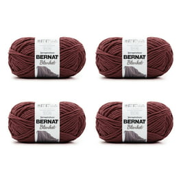 Bernat Maker Home Dec Black Yarn - 2 Pack of Easy to Use Yarn for Beginners  – Cotton & Nylon Blend – Gauge #5 Bulky Yarn for Knitting, Crocheting