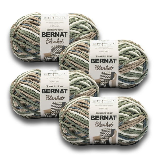 Bernat® Blanket™ 6 Super Bulky Polyester Yarn, Mist 10.5oz/300g, 220