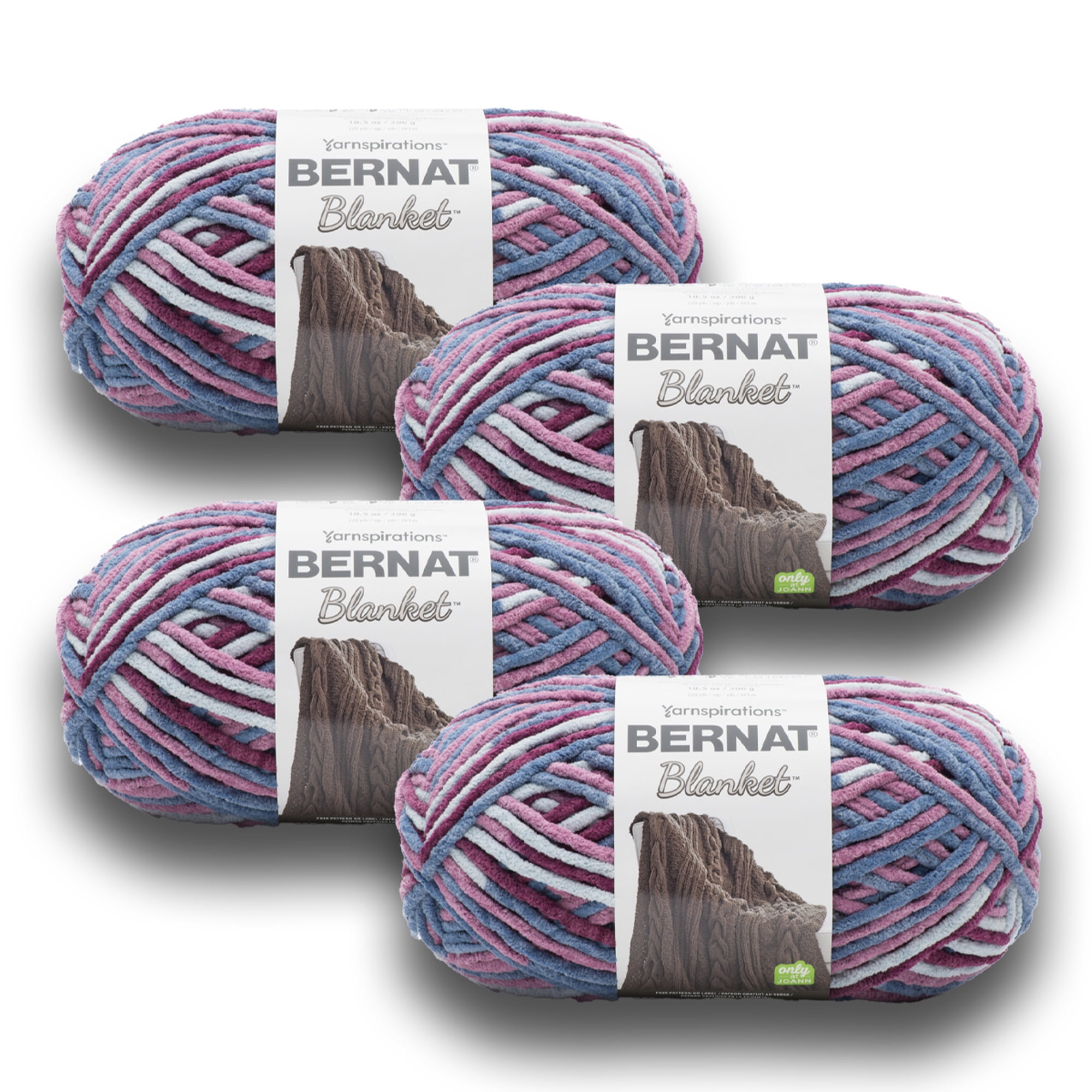 Bernat® Blanket™ 6 Super Bulky Polyester Yarn, Moon Dusk 10.5oz/300g