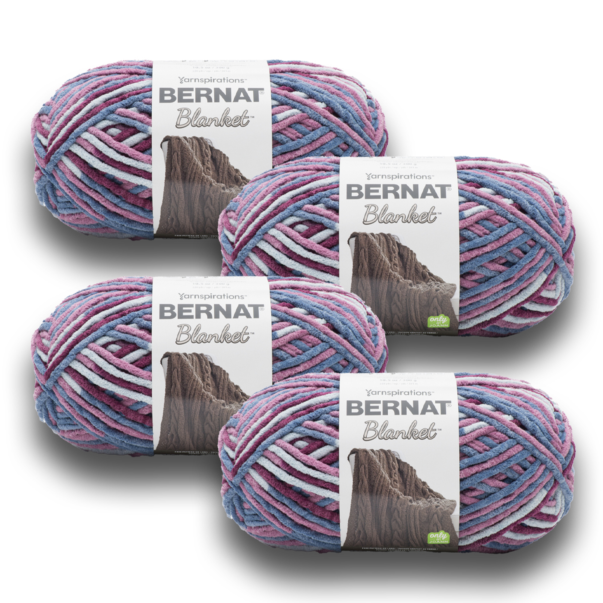 Bernat Velvet Plus Yarn, (300g/10.5oz), Pink Dusk