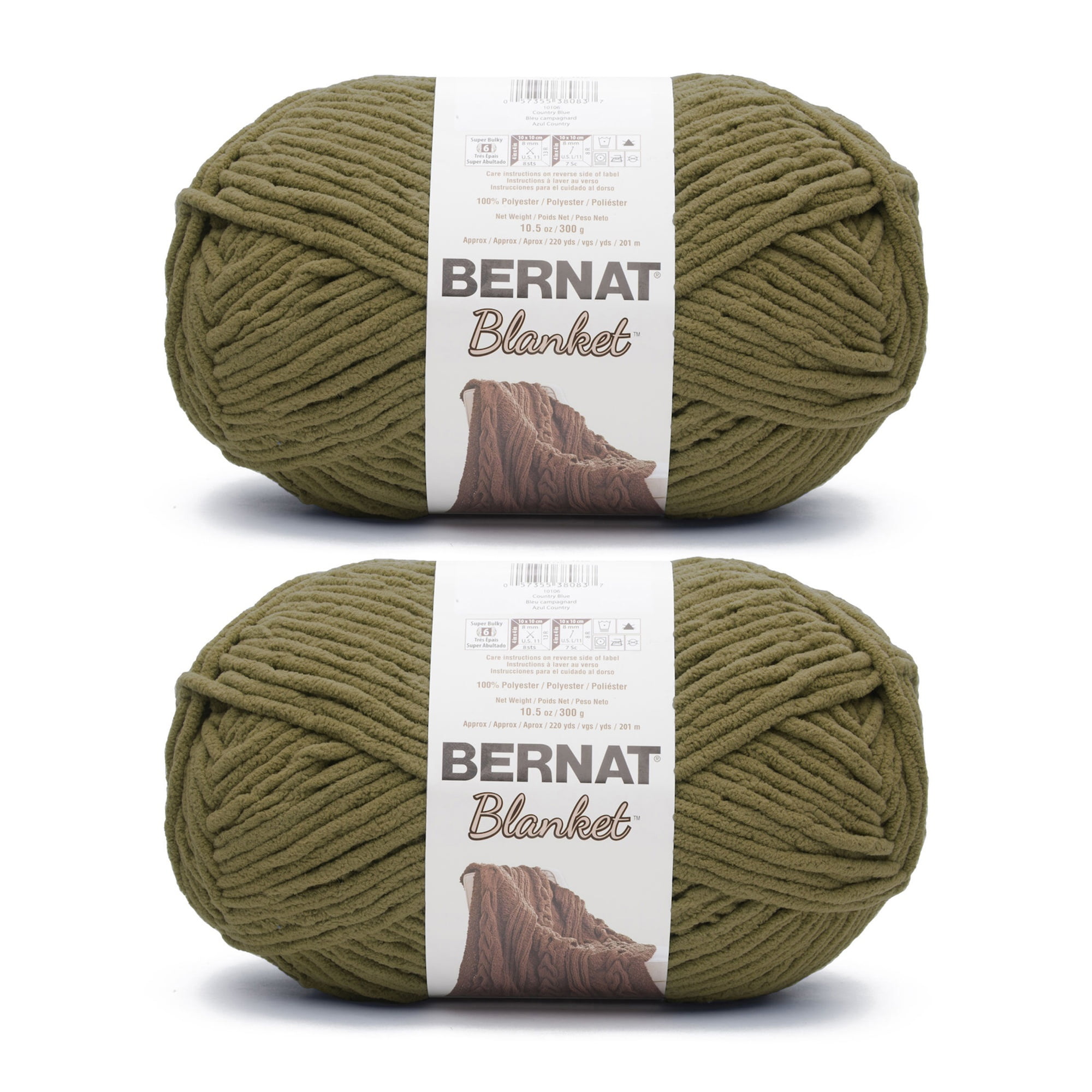 Bernat Blanket Garn Terrakotta-Rose – 2 Knäuel à 300 G, Super Bulky, Polyester