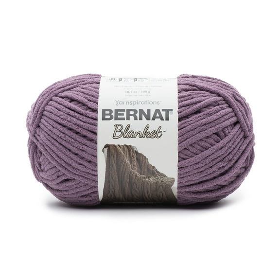 Bernat® Blanket™ #6 Super Bulky Polyester Yarn, Shadow Purple 10.5oz/300g, 220 Yards