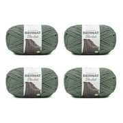 Bernat® Blanket™ #6 Super Bulky Polyester Yarn, Smoky Green 10.5oz/300g, 220 Yards (4 Pack)