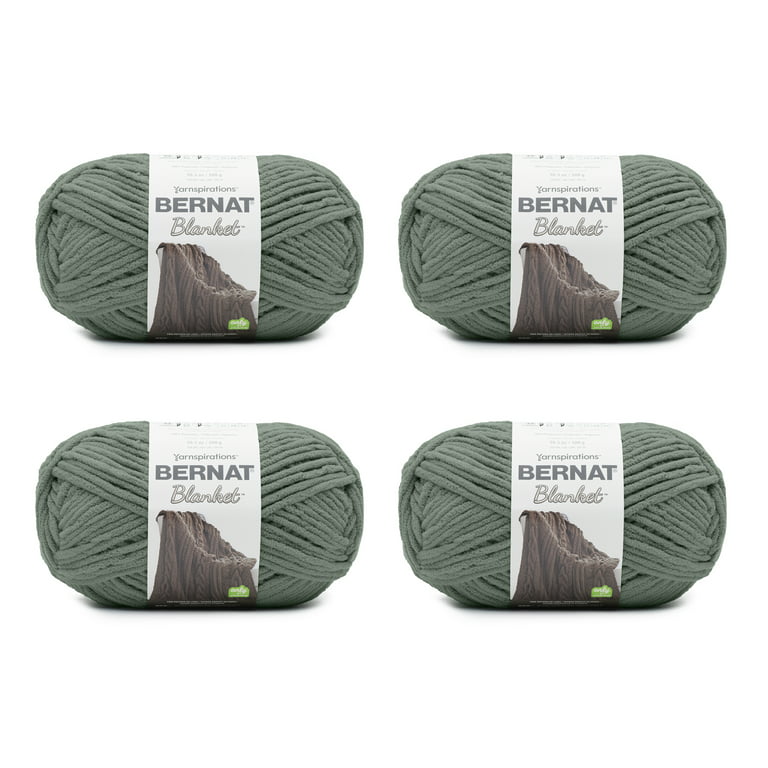 2 Pack Bernat Blanket Extra Yarn-Smoky Green 1610272-7040 - GettyCrafts