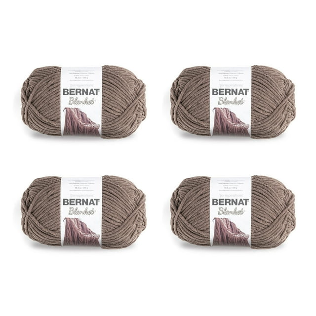 Bernat® Blanket™ 6 Super Bulky Polyester Yarn, Taupe 10.5oz/300g, 220