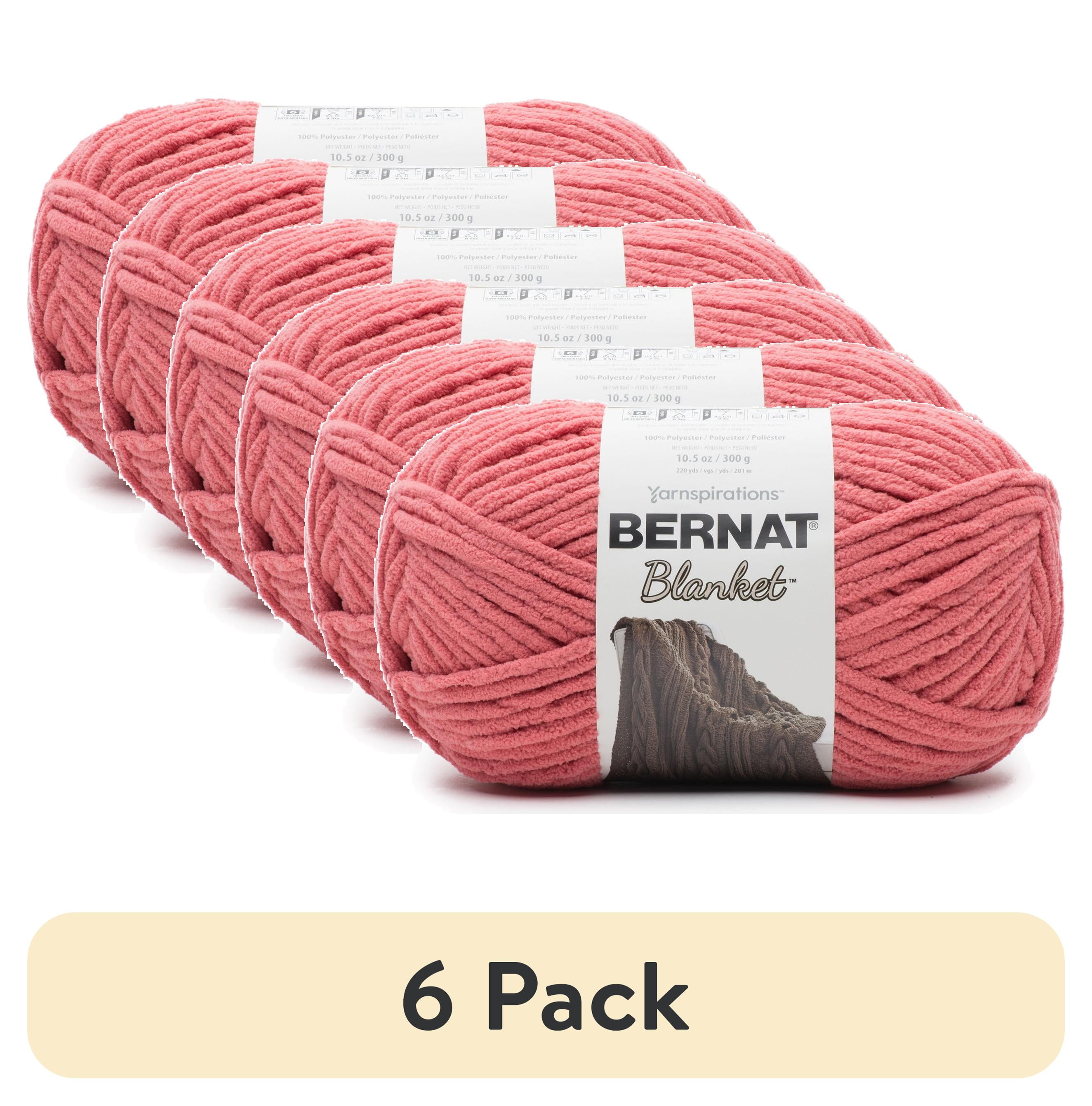 Bernat Blanket Garn Terrakotta-Rose – 2 Knäuel à 300 G, Super Bulky, Polyester
