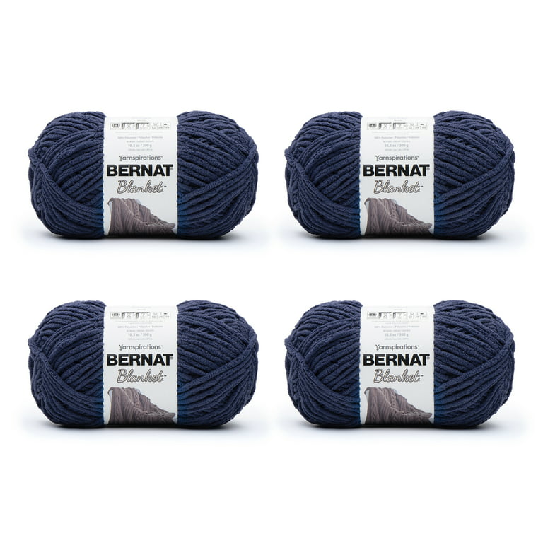 Bernat Blanket #6 Super Bulky Polyester Yarn, Merlot 10.5oz/300g, 220 Yards (4 Pack)