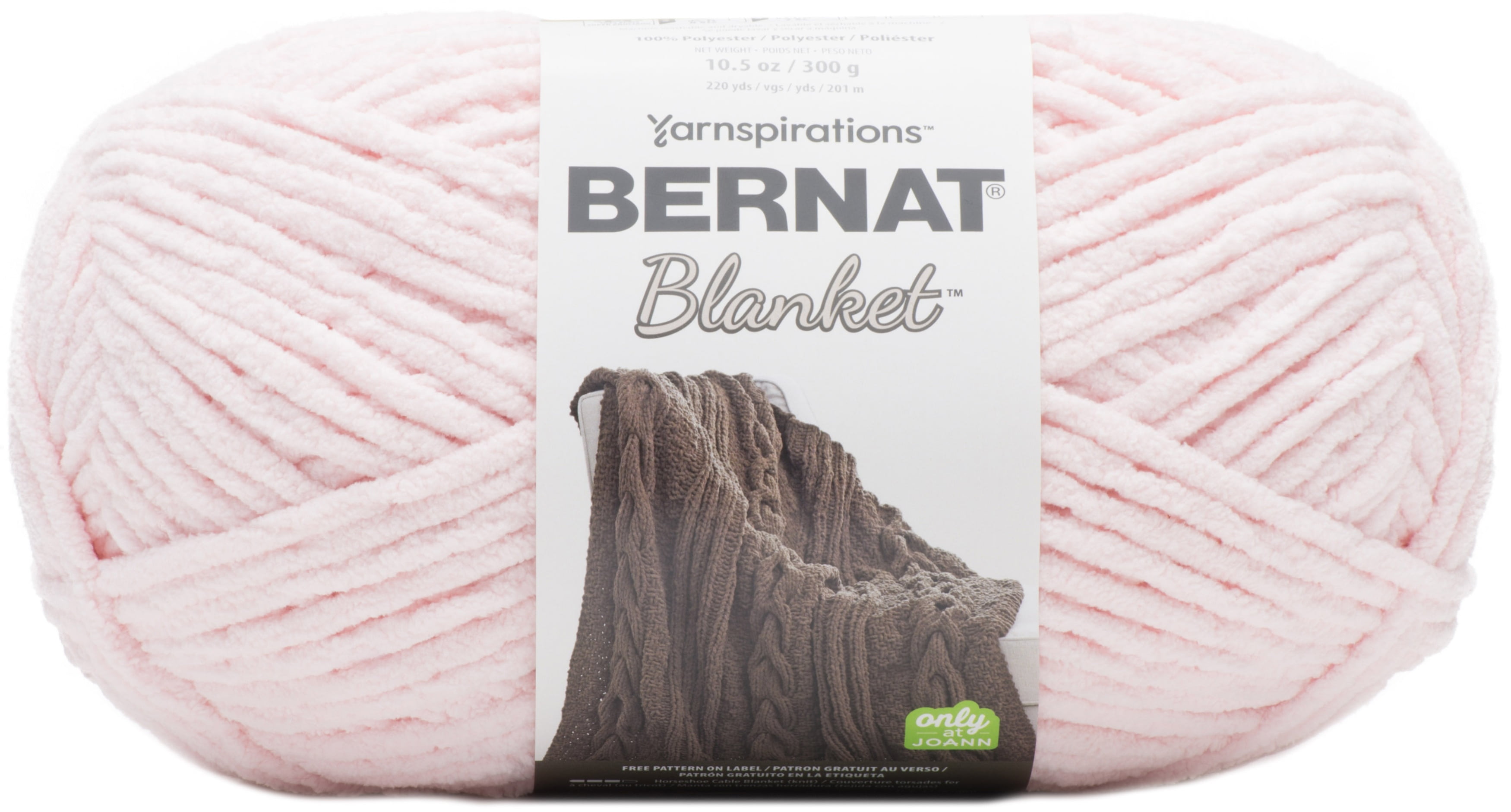 Bernat Blanket Yarn Crochet Value Pack with Canvas Bag in Moss/Forest Sage | by Yarnspirations