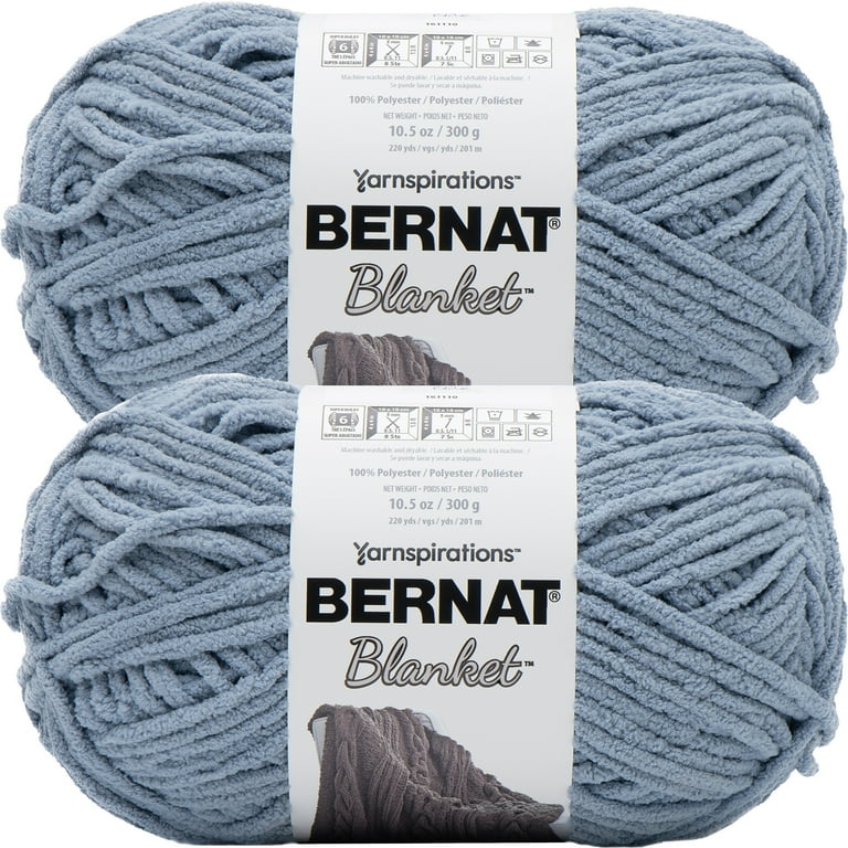 Bernat Blanket Big Ball Yarn Faded Blues