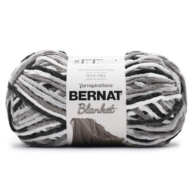 Bernat Blanket Big Ball YarnGray Storm