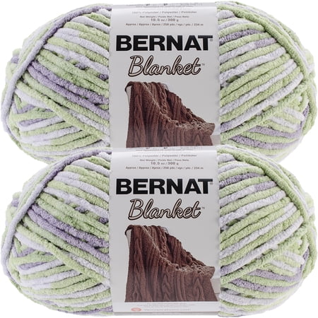 Bernat Blanket Big Ball Yarn-Lilac Leaf, Multipack Of 2