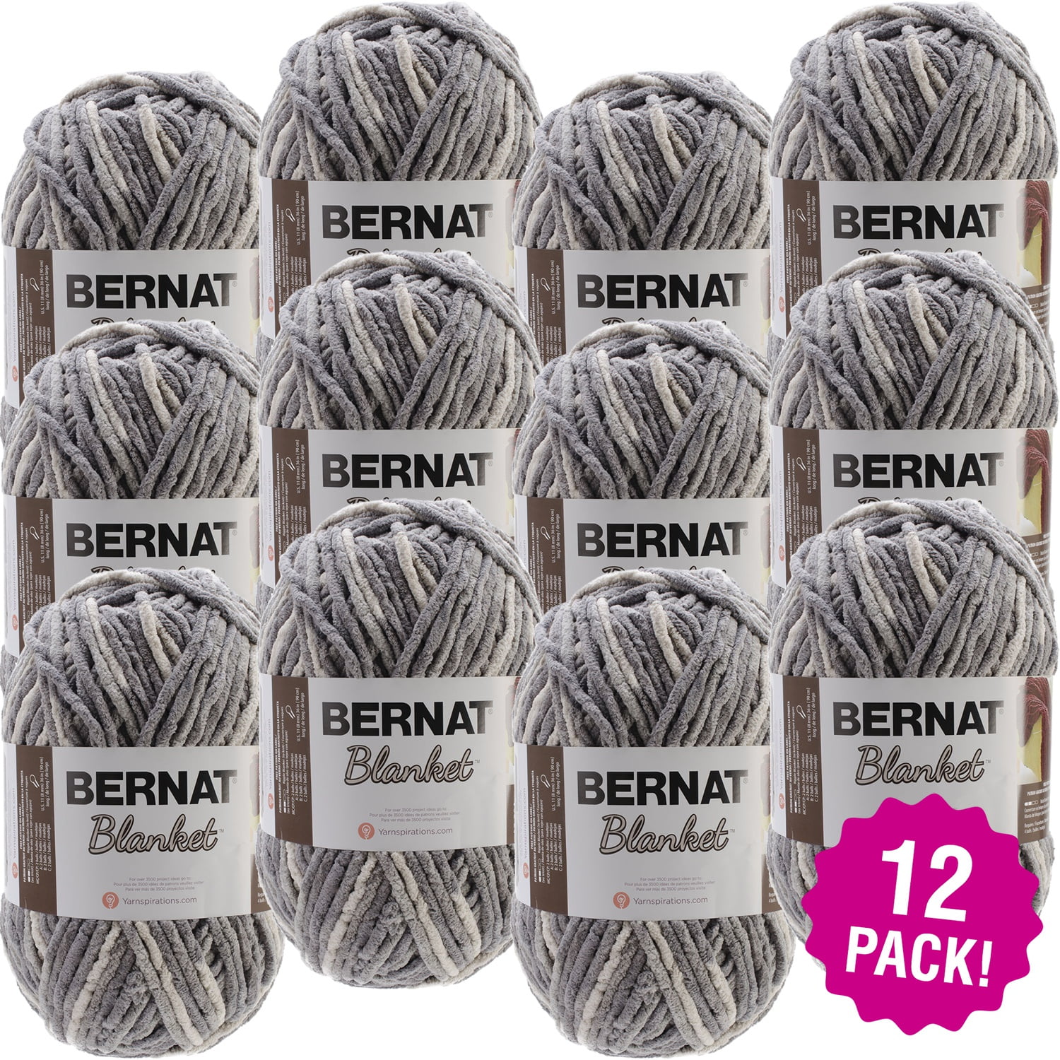 Bernat Blanket Yarn, Silver Steel