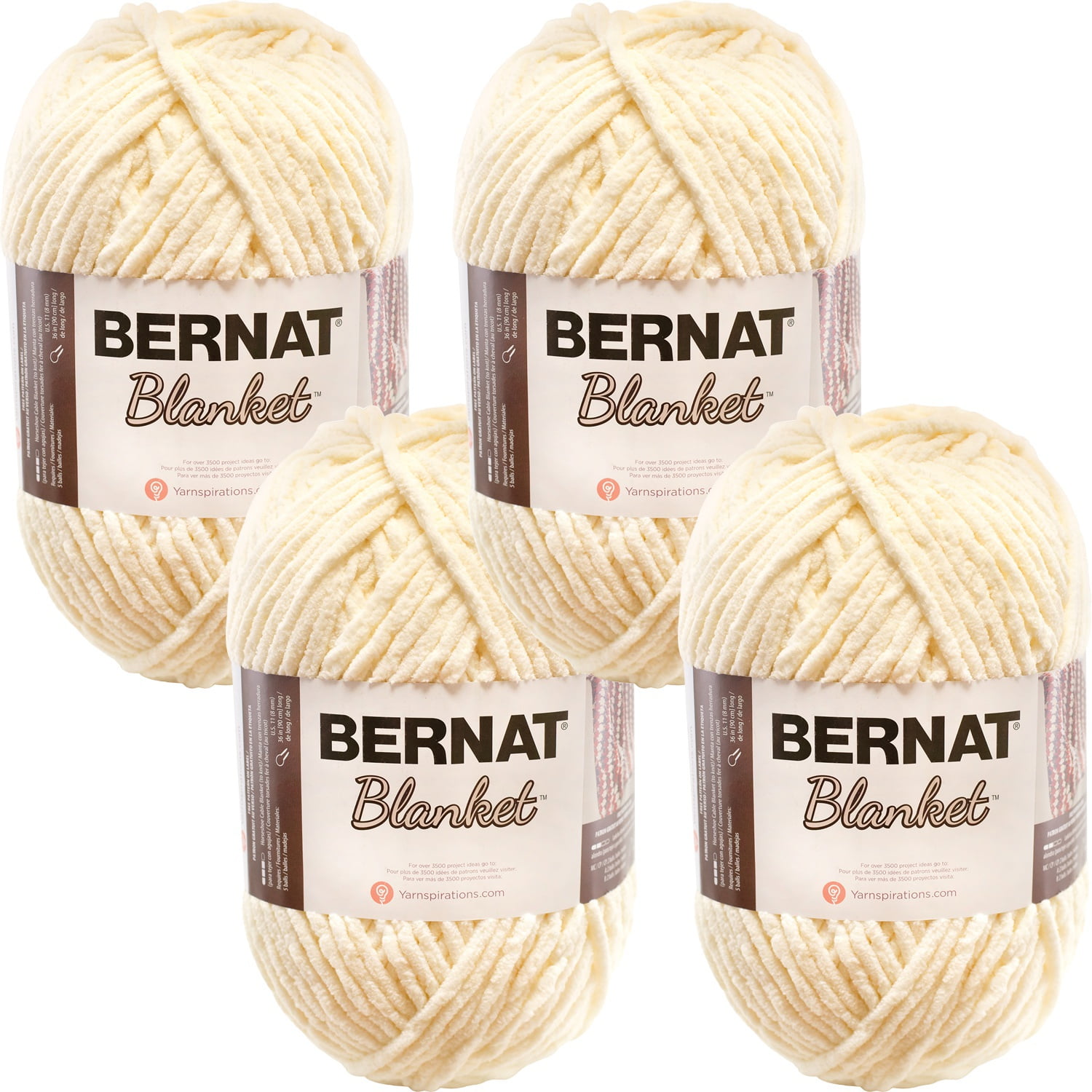 Vintage white bernat blanket yarn hotsell