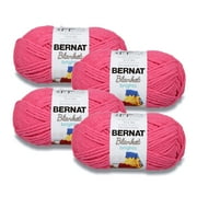 Bernat® Blanket Brights™ #6 Super Bulky Polyester Yarn, School Bus Yellow 10.5oz/300g, 220 Yards (4 Pack)